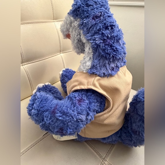 Build-A-Bear Blue Dinosaur with Tan safari Vest - Picture 6 of 10